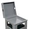 Global Industrial Square Outdoor Can, Gray, Steel, 13-1/2 in 239576GY - alternate 4